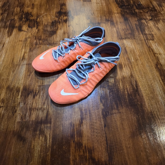 Nike Womens Free 1 Cross Bionic 641530-801 Orange Running Shoes Sneakers Sz 5 - Picture 3 of 7
